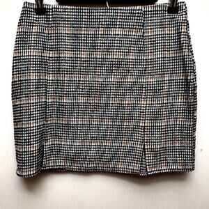 Shein Houndstooth Mini Pencil‎ Skirt Size M